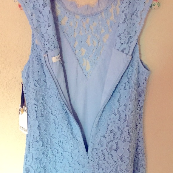 Kensie Blue Lace Sheath Dress - NWT -10 - Picture 3 of 8